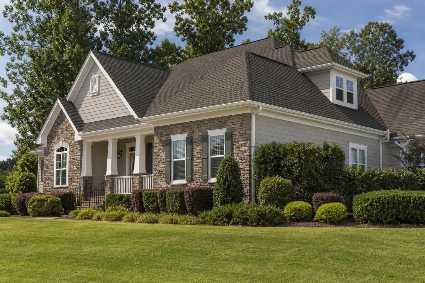 Indian Trail NC shingle roof with a marked area where a nail pop can lift a shingle